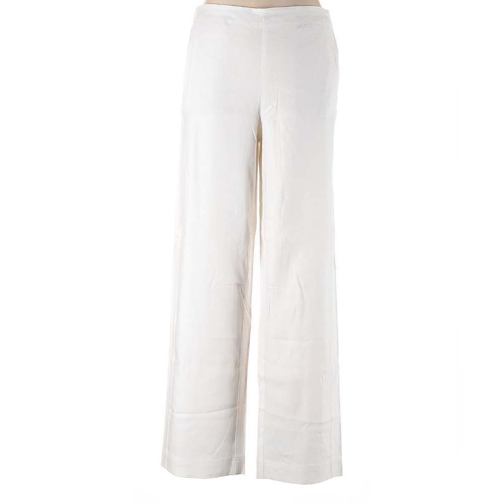 J. Jill White Wide Leg Pants with Flowing Silhouette